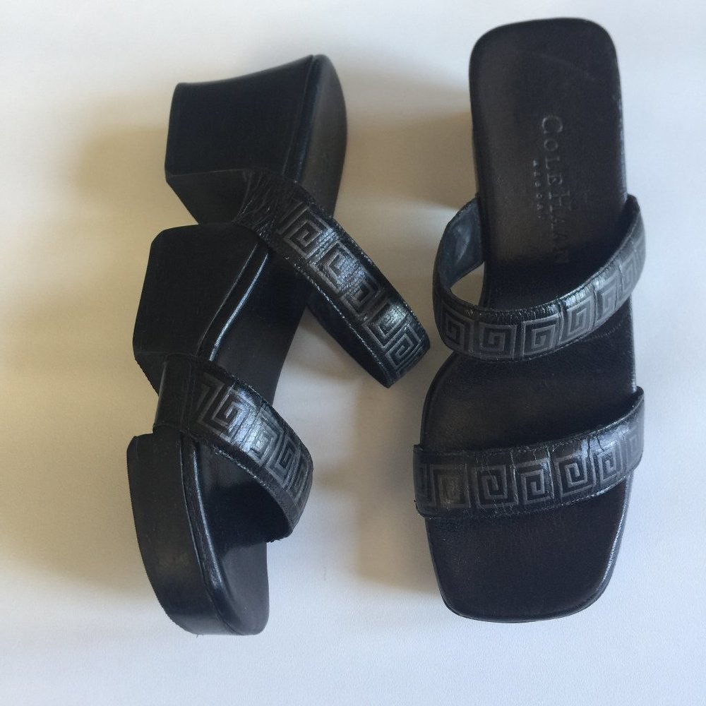 Cole Haan Black leather slide  sandal - Picture 2 of 3